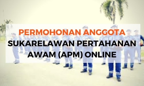 Permohonan Anggota Sukarelawan Pertahanan Awam (APM) Online